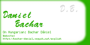 daniel bachar business card